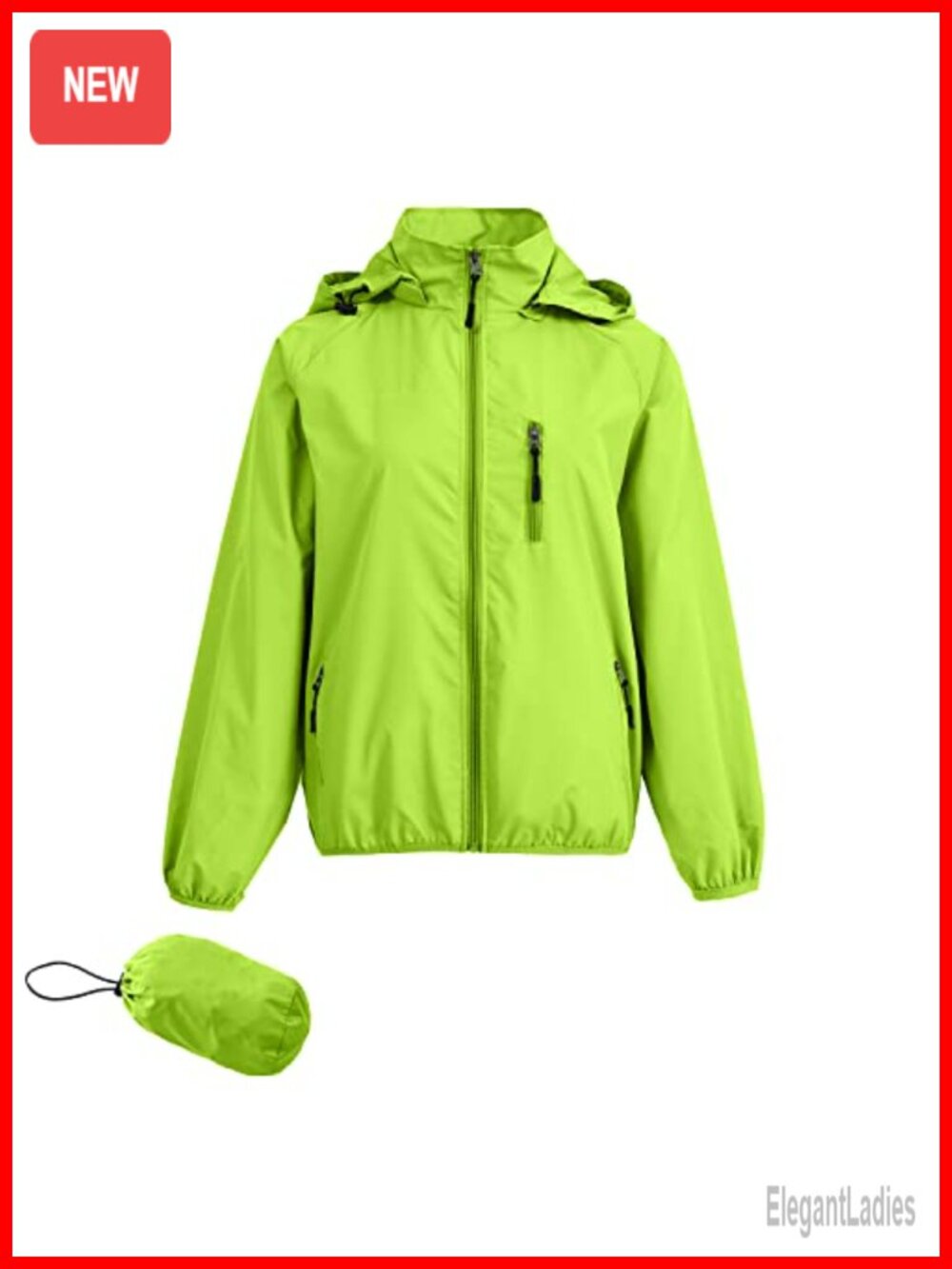 Lightweight Waterproof Packable Windbreaker Running Coat